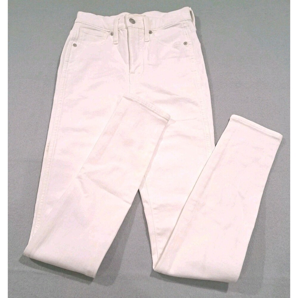 Madewell Women's White 10" High Rise Skinny Jeans Size 24T